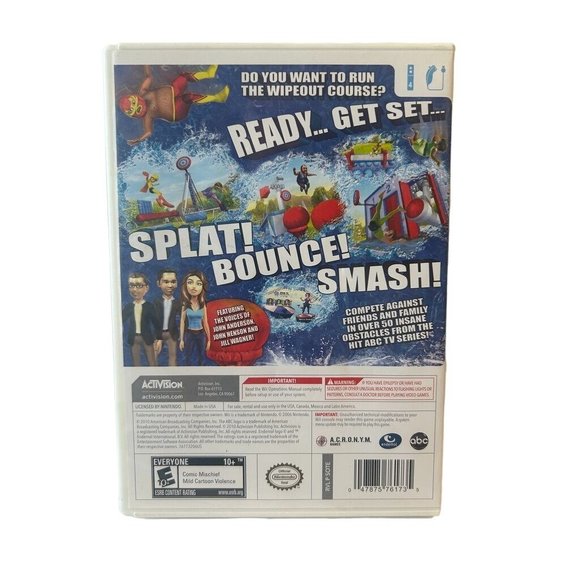 Wii - ABC Wipeout the Game Activision w/ Manual Rated E - Picture 2 of 3